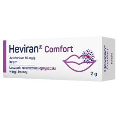 Heviran Comfort, 50 mg/g, krem, 2 g, tuba