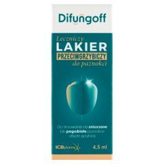 Difungoff, lakier, leczn.,przeciwgrzybiczy,do paznokci,4,5ml
