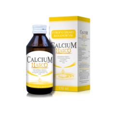 Calcium Hasco, 115,6 mg/5ml, syrop o smaku bananowym, 150 ml