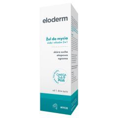 Eloderm, zel, do mycia ciala i wlosow, 2w1, 200 ml