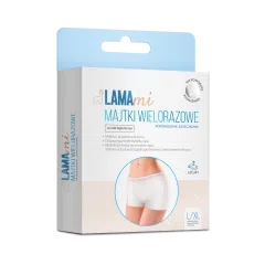 LAMAmi majtki wielorazowe, poporodowe, siateczkowe, L/XL, 2 sztuki