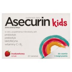 Asecurin Kids, tabl.do ssania,rozgryz., 20 szt