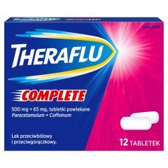Theraflu Complete, 500 mg+65 mg, tabl.powl., 12 szt
