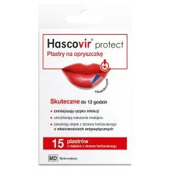 Hascovir Protect, plastry na opryszczke, 15 szt