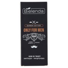 Bielenda Only for Men Barber Edition, Krem do twarzy nawilżająco-energetyzujący, 50 ml