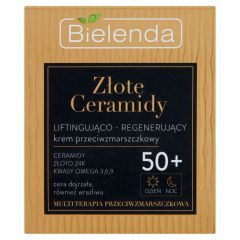 Bielenda Zlote Ceramidy, krem,lift-regen,p/zm.50+,dz/n,50 ml
