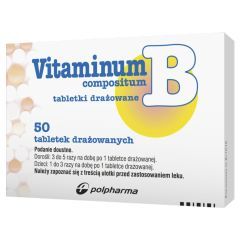 Vitaminum B compositum, tabletki drażowane, 50 szt.