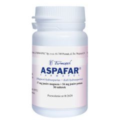 ASPARAGINIAN LEK, 17 mg + 54 mg, tabletki, 50 tabletek