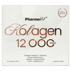 Pharmovit, Kolagen 12 000 Max, płyn, 30 ml, 30 szt.