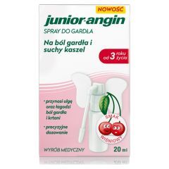 Junior angin, spray, do gardła, 20 ml