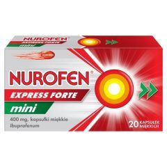 Nurofen Express Forte Mini, 400 mg, kapsułki miękkie, 20 szt