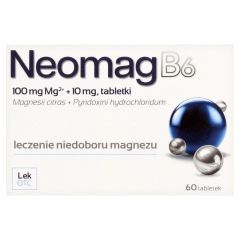 NeomagB6, 100 mg+10 mg, tabletki powlekane, 60 szt.