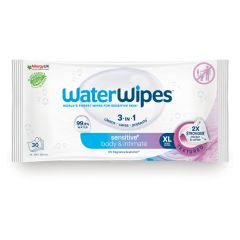 WaterWipes BIOAdult Care, chusteczki nawilżane dla dorosłych, XL, 30 szt.
