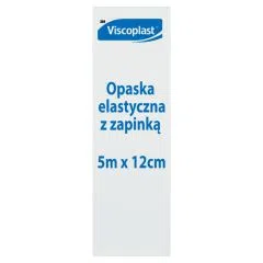 Viscoplast, opaska elastyczna z zapinką, 5 m x 12 cm, 1 szt.
