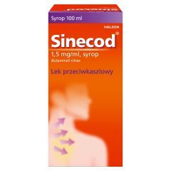 Sinecod, 1,5 mg/ml, syrop, 100 ml