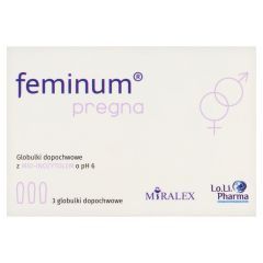 Feminum Pregna, globulki dopochwowe, 3 szt