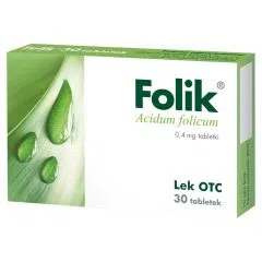 Folik, 0,4 mg, tabletki, 30 szt.