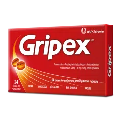 Gripex, tabletki powlekane, 24 szt.