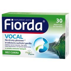 Fiorda Vocal o sm.owoców leśnych, pastyl.do ssania, 30 szt
