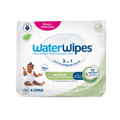 WaterWipes,chust.,nasacz.woda i wyc.z orz.mydl.,240szt(4x60)