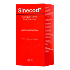 Sinecod, 1,5 mg/ml, syr.,(i.row),Delf,Wegry, 200 ml
