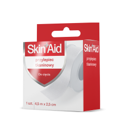 Skin Aid, Przylepiec Tkaninowy, 4,5m X 2,5cm