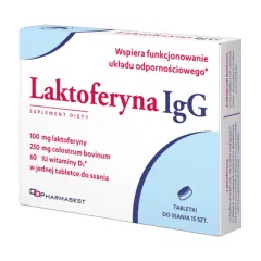 Laktoferyna IgG, tabletki do ssania, 15 szt.