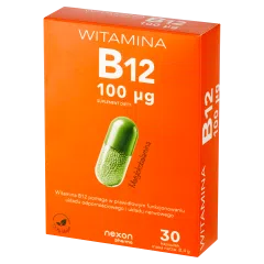 Nexon Pharma, Witamina B12 100 mcg, kapsułki, 30 szt.