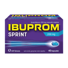 Ibuprom Sprint, 200 mg, kapsułki miękkie, 40 szt