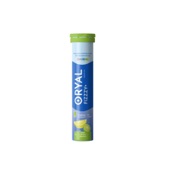 Oryal Fizzzy+, tabl.musuj., sm. cytryna, limonka, 20 szt