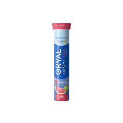 Oryal Fizzzy+ Max, tabl.musuj., sm. grejpfrut, limonka,18szt