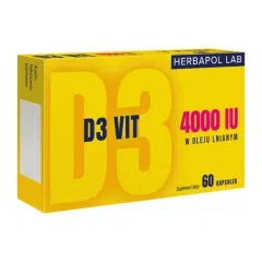 D3 Vit 4000 Herbapol Lab, kapsułki, 60 szt