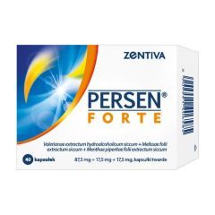 Persen forte, 87,5 mg + 17,5 mg + 17,5 mg, kapsułki twarde, 20 sztuk