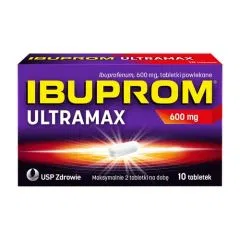Ibuprom Ultramax, 600 mg, tabletki powlekane, 10 szt.