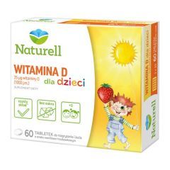 Naturell Witamina D dla dzieci, tabletki, 60 szt.