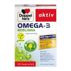 Doppelherz Aktiv Omega-3 Roślinna, kapsułki, 30 szt.