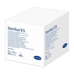 Sterilux ES, kompresy niejałowe, 13-nitkowe, 8 warstwowe, 10 cm x 10 cm, 100 szt.