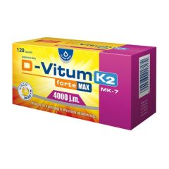 D-Vitum Forte Max 4000 j.m. K2, kapsułki, 120 szt.