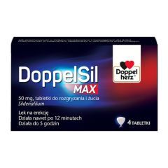 DoppelSil MAX, 50 mg, tabletki do rozgryzania i żucia, 4 sztuki