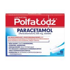 Paracetamol Polfa-Ł&oacute;dź, 500 mg, tabletki, 10 szt