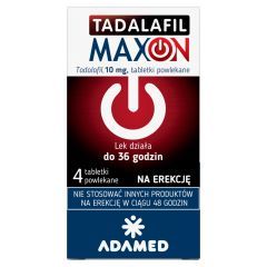 Tadalafil Maxon, 10 mg, tabl.powl., 4 szt