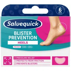Salvequick Blister Prevention Heels, plastry na pęcherze,6szt