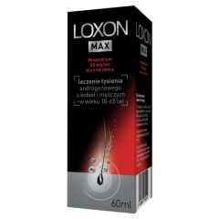 Loxon Max (Loxon 5%), 50 mg/ml, płyn na sk&oacute;rę, 60 ml