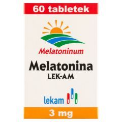 Melatonina, tabletki, 3 mg, (Lek-AM), 60 szt