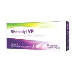Bisacodyl VP, 5 mg, tabletki dojelitowe, 30 sztuk