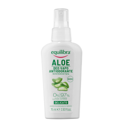 Equilibra, Aloesowy delikatny dezodorant w sprayu  z kwasem hialuronowym, 75 ml