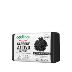Equilibra, Mydło oczyszczające z aktywnym węglem, 100 g