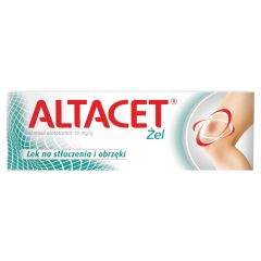 Altacet, 10 mg/g, żel na urazy i stłuczenia w tubie, 75 g