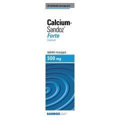 Calcium-Sandoz Forte, 500 mg, tabl.musuj.,20 szt