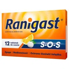 Ranigast S-O-S, tabletki do ssania, 12 szt.